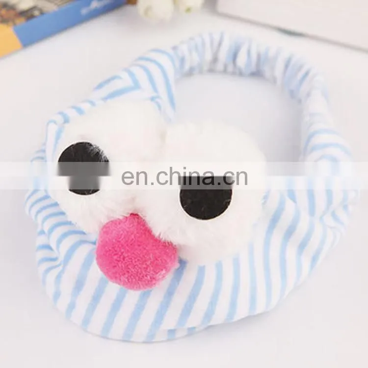 Cute Korean Style New Headband Big Eye Fleece Female Beauty Makeup Hair Headband