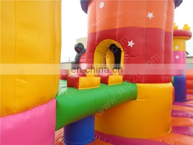 Guangzhou manufacturer produces commercial inflatable bouncer castle for kids mickey mouse inflatable bounce house for sale