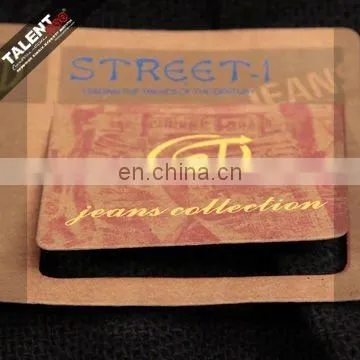 custom private design die-cutting leather label patch for jeans collection