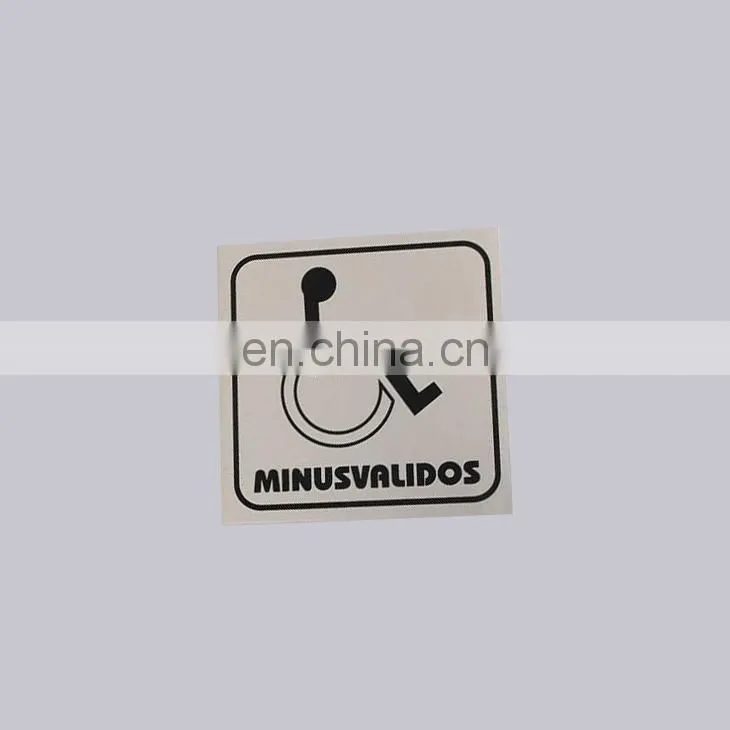 Top Quality Durable Square Shape Cheap Custom Indoor Style Aluminum Self Adhesive Notice Sign