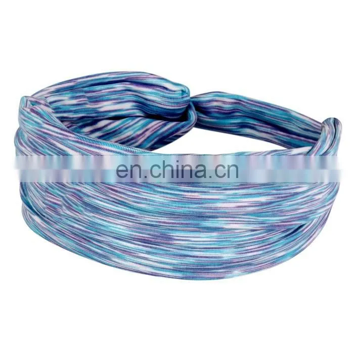 Athletic elastic yoga polyester Headband