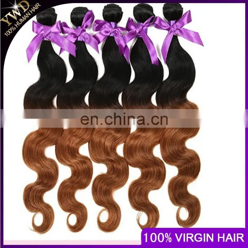 cheap price 100% remy body wave New hair 3 bundles/lot two tone ombre T1b-30 Brazilian human hair