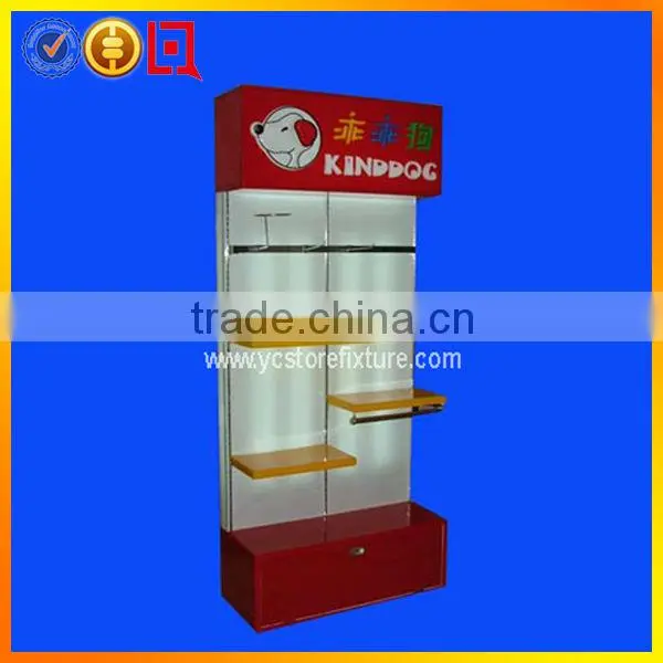 Double side shoe store shop racks and shelves with shelves