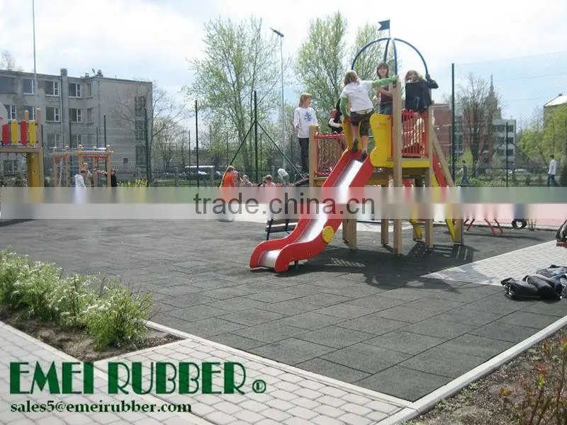 recycled rubber flooring/ playground rubber mats