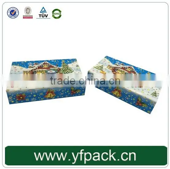 Creative Popular Foldable Full Color Glossy 3d Christmas Gift Box For Sale