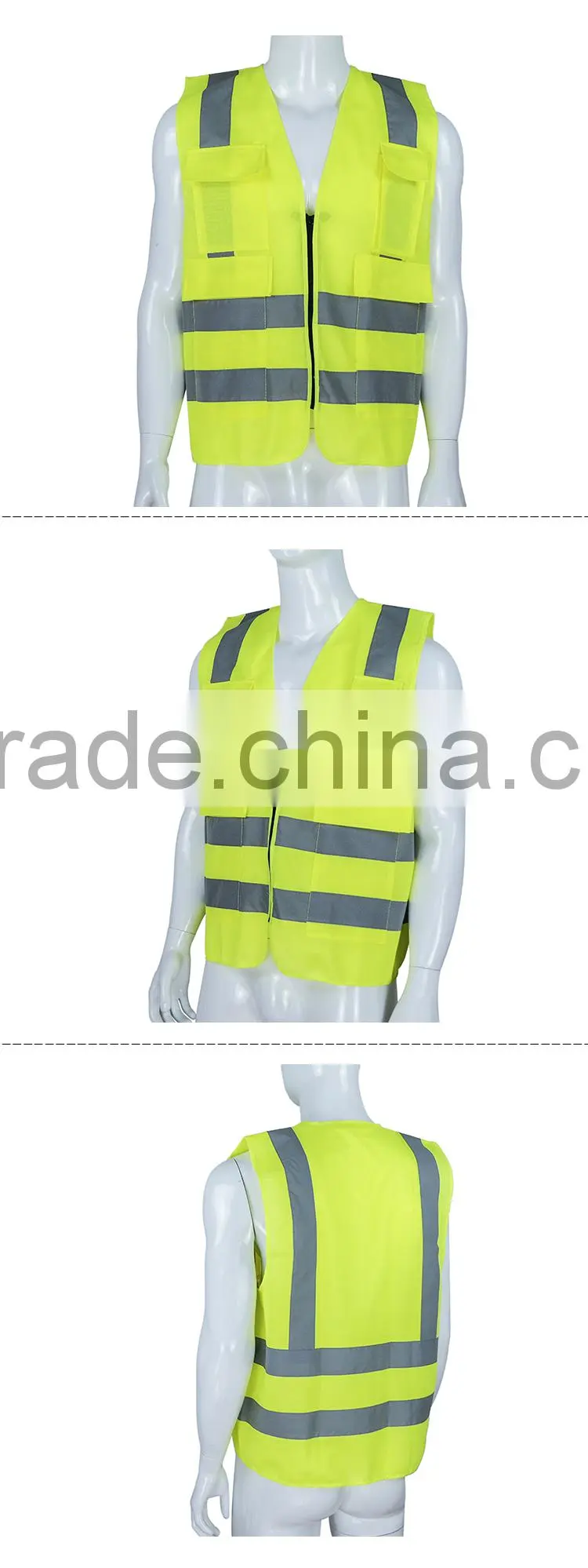 Cheap high visible road safety reflective vest RF040P
