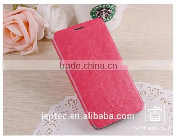 MOFi Case Cover for Huawei Honor 3X G750 , Leather Back Case for Huawei Ascend G750