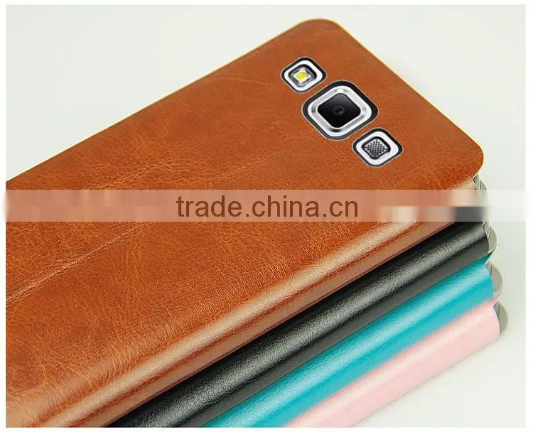 MOFi Case Celular PU Leather Mobile Housing for Samsung GALAXY A7 A700 , Phone Handset Coque TPU Back Cover for Samsung A7