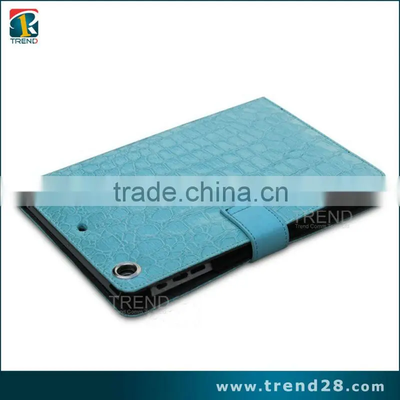 folding kickstand leather case for ipad mini tablet