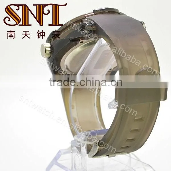 SNT-PU004 pu strap watch pu rubber watch strap