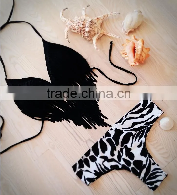 Latest Design Women Sexy Tassel Bikini