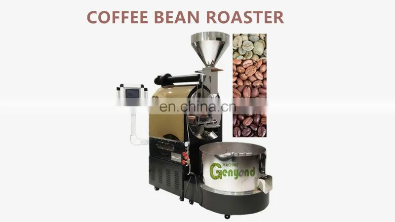 Factory Genyond Automatic Industrial Coffee bean processing equipment electric Roasting Machine Coffee gas Roaster