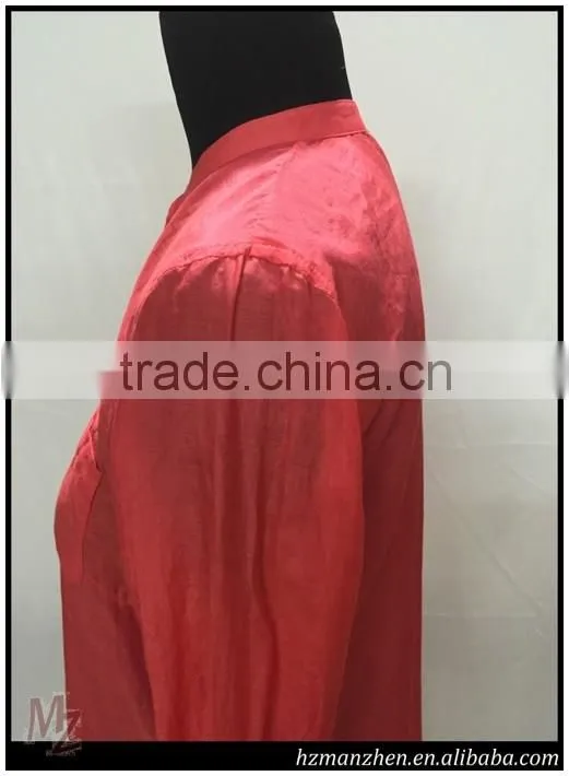 European and American style of Silk wadding casual women's shirt