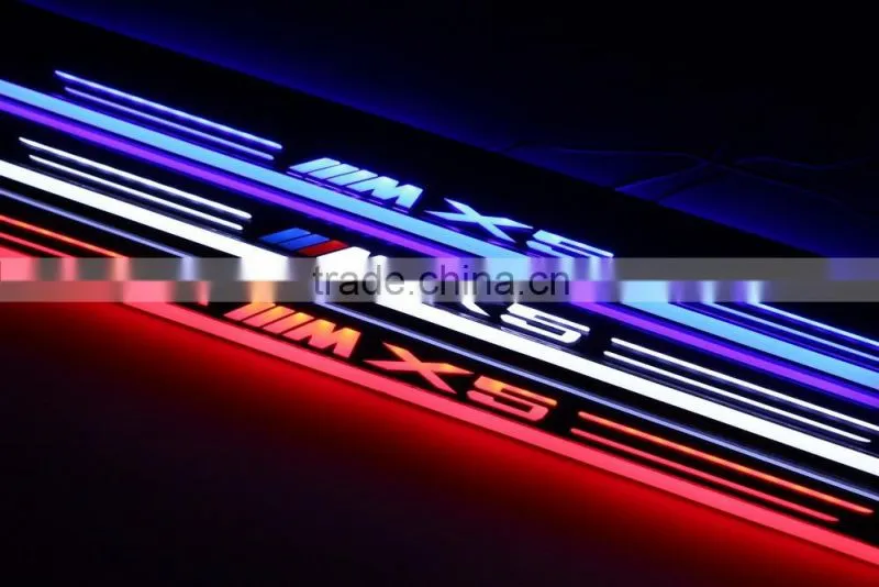 Hot seller car led light auto lights for B.M.W X5 X6 high quality led car door sill plate light with logo light