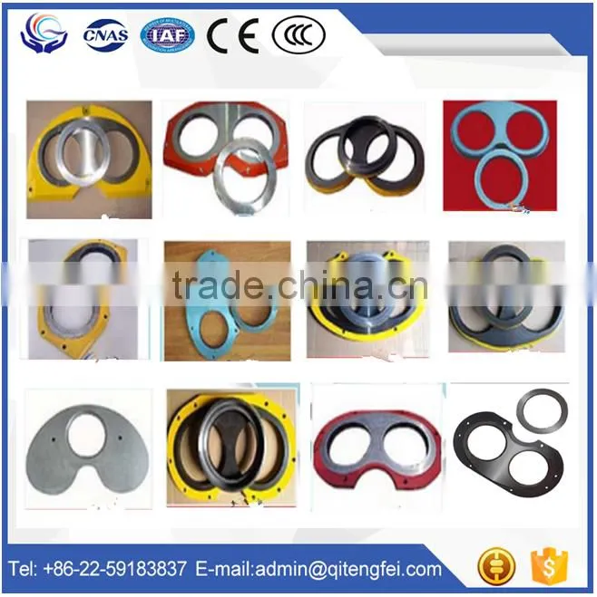 Putzmeister insert plate and wear ring for concrete pump