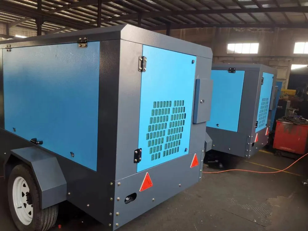 Diesel mobile air compressor