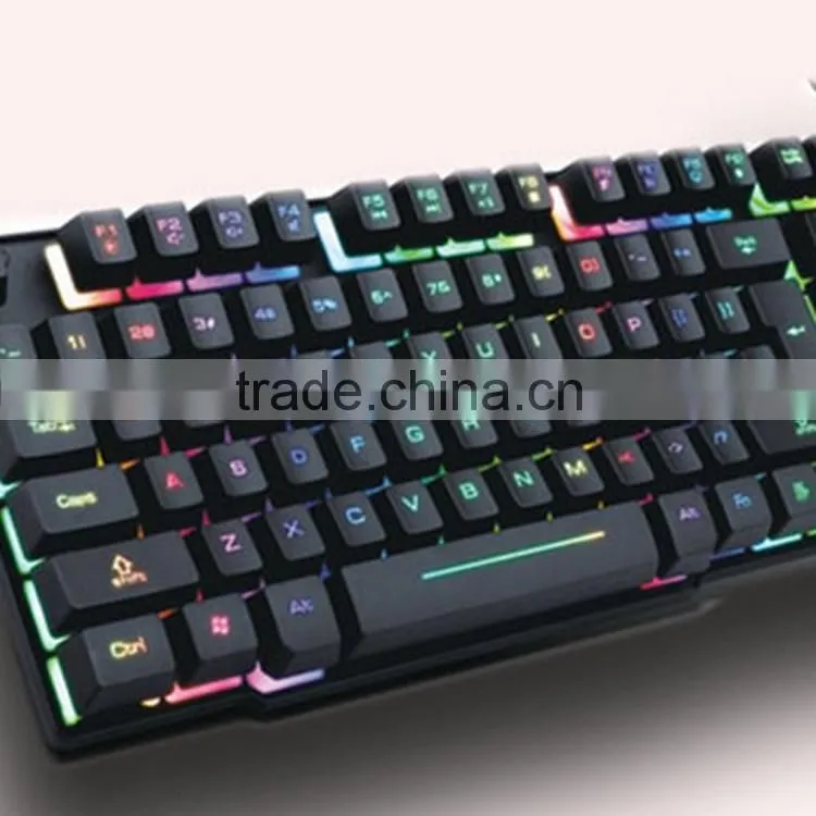 Manufacture Wired USB Mechanical Backlit Colorful USB Keyboard