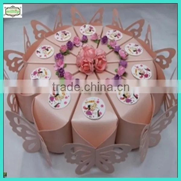 Cheaper cute 230g paper wedding chocolate packaging box