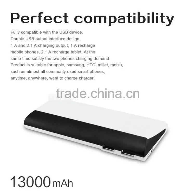 Ultra-large capacity 13000mHA shake power mobile power supply 1 year warranty