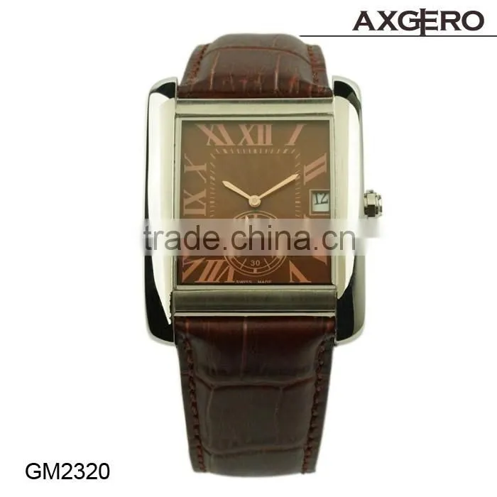 Simple design fashion wholesale stainless steel case back vintage wrist watch