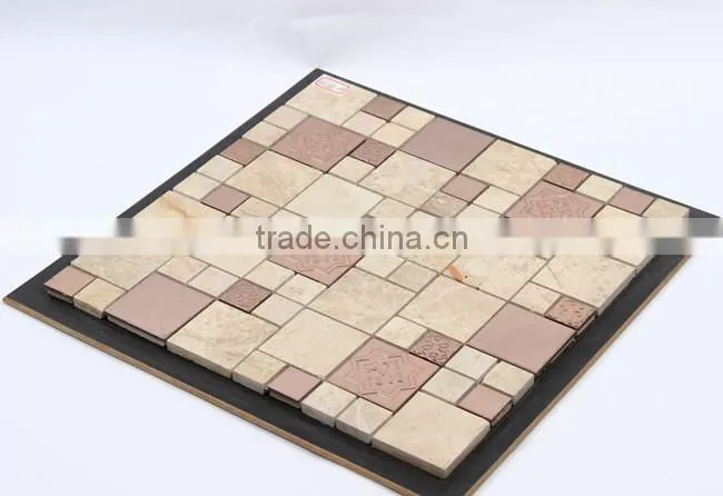 Guangzhou stone metal mix mosaic tile