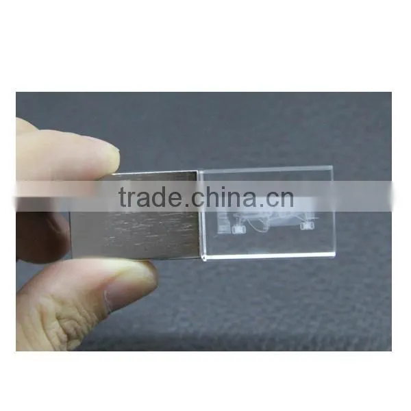 Custom logo crystal usb flash drive 16gb
