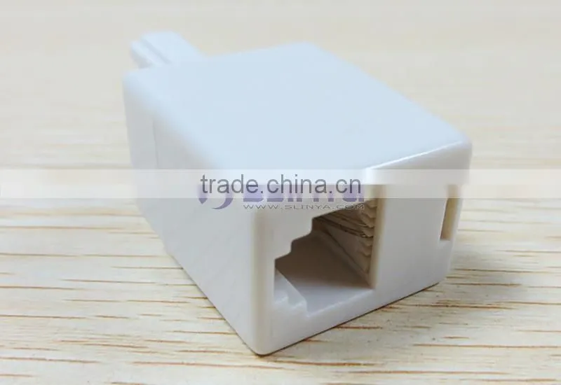 BT Male UK Plug to 6P4C RJ11 US Telephone Socket Cable Connector