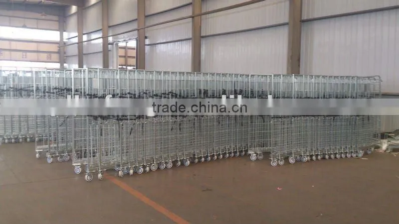 2 sides nestable Z frame roll container,