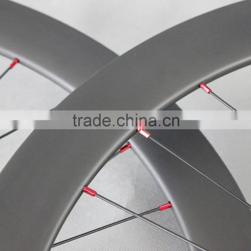 700c carbon wheelset 50mm clincher disc brake road /CX wheelset no brake surface