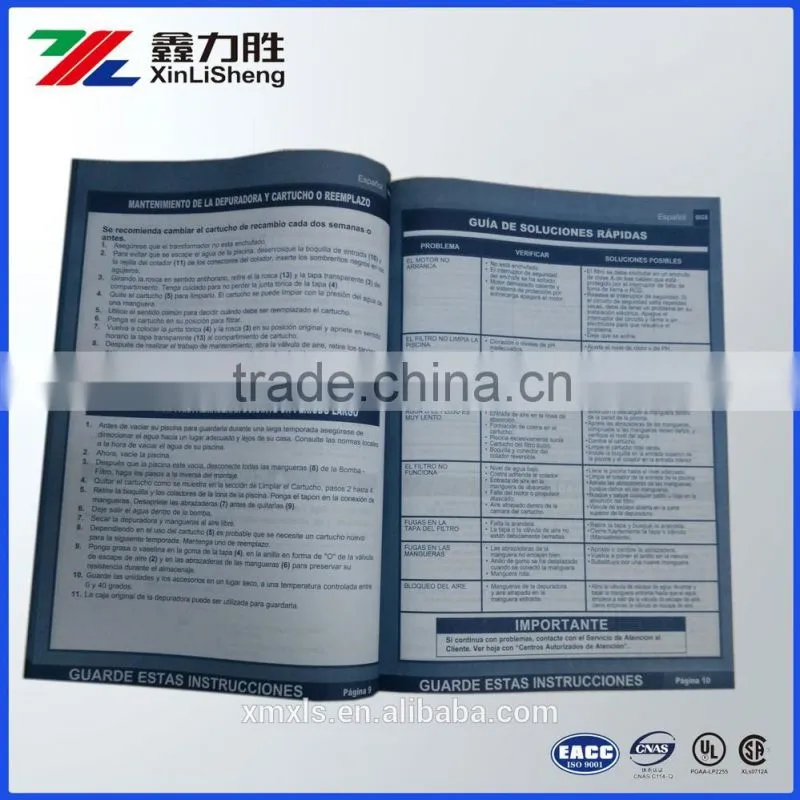 Cheapest Simple Custom Printed Quickly Guide Paper Booklets / Easy Set Up Booklet / Brochure / printing Factory