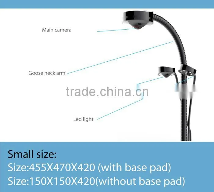 New Hot selling 5mega pixel HD resolution classroom 150 to 300 usd digital overhead projector visualizer price