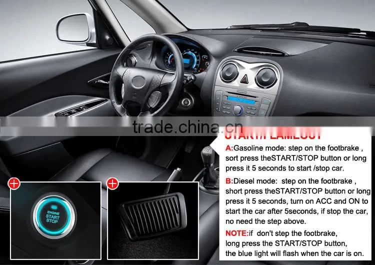 Universal pke car alarm system made in China