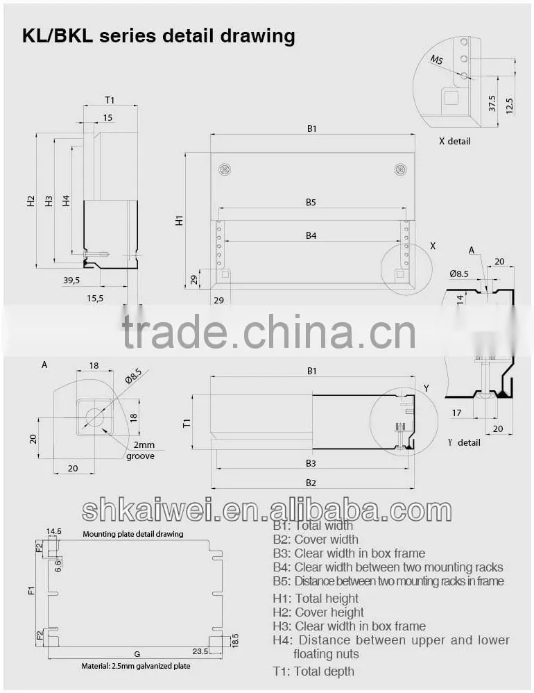 KL electrical distribution box