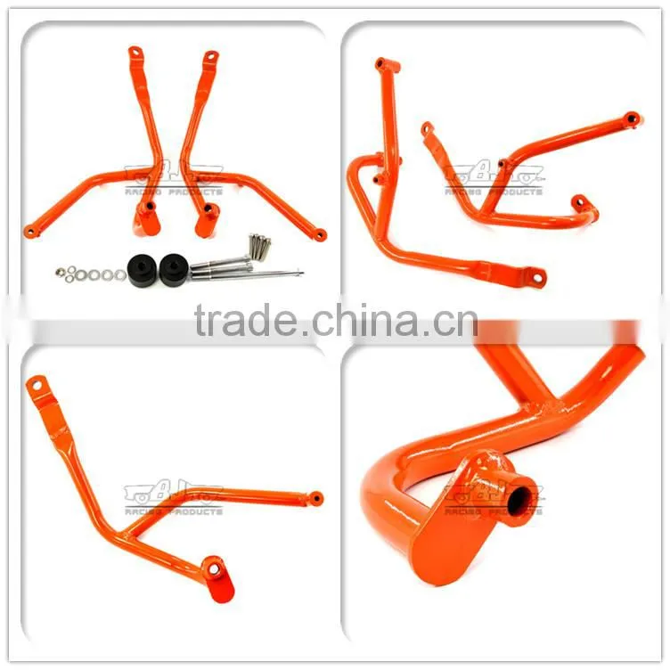 BJ-FG-KT001 Motorcycle Orange Frame Crash Bars Guard Protector for KTM DUKE 390