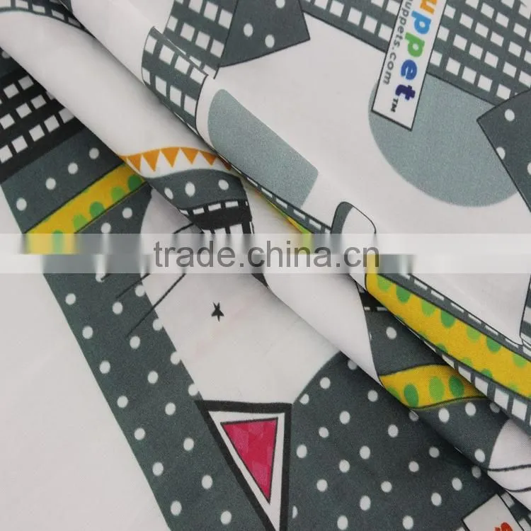 100% cotton textile digital print lovely cat pattern poplin cotton cloth fabrics