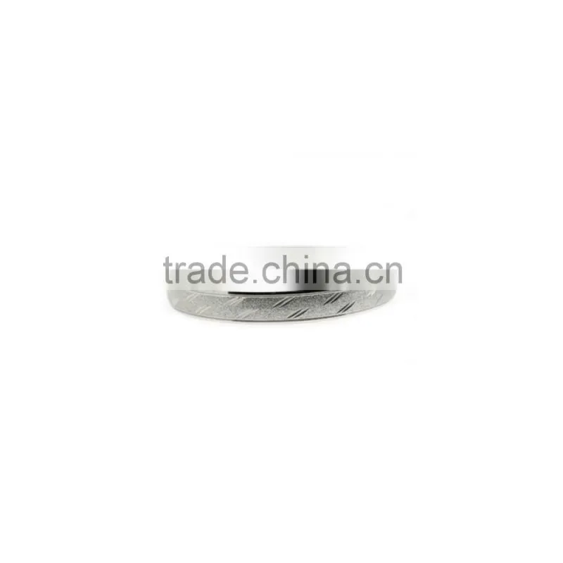 Stainless steel bangle wholesale plain engraved round bracelet