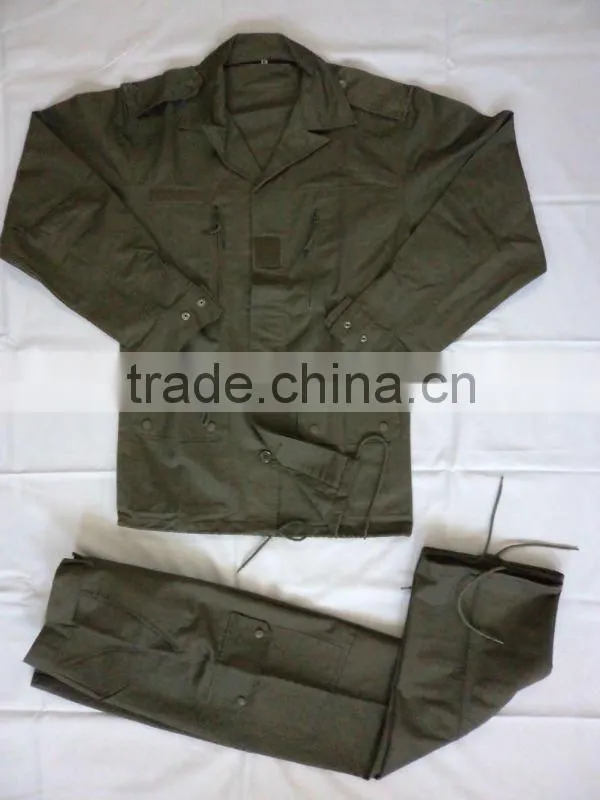 Olive green F1 suit