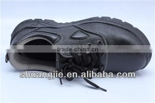 PU injection sole safety shoes steel top cap steel plate work shoes 9017