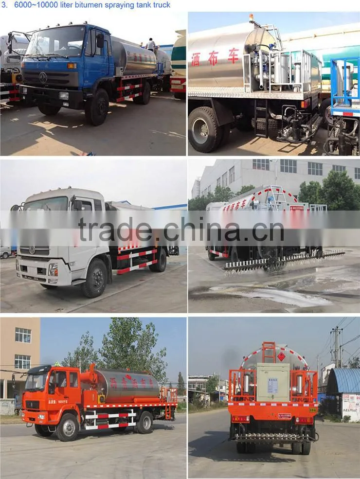 10000 liter bitumen paver, 10 m3 bitumen tanker truck, asphalt sprayinger tank truck