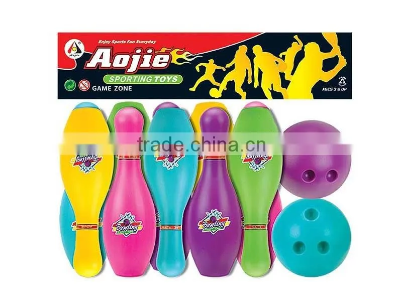 Hot sale solid core kids bowling ball toys for wholesale, bowling game toys for Wholesale for children, EB034377