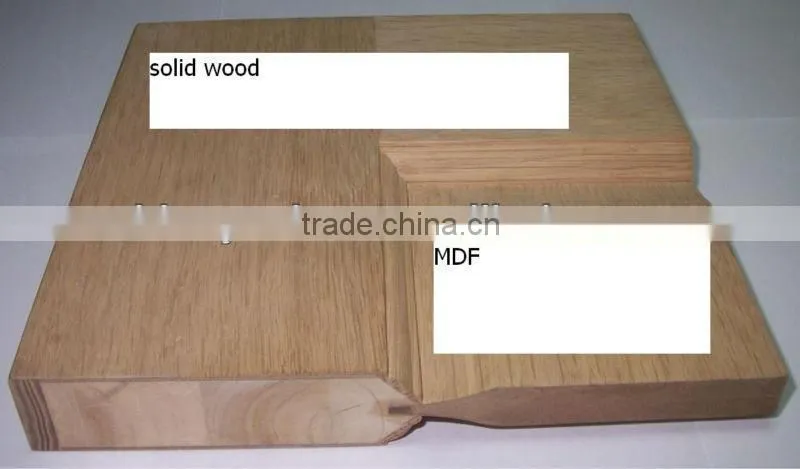 pvc solid wood frame style door