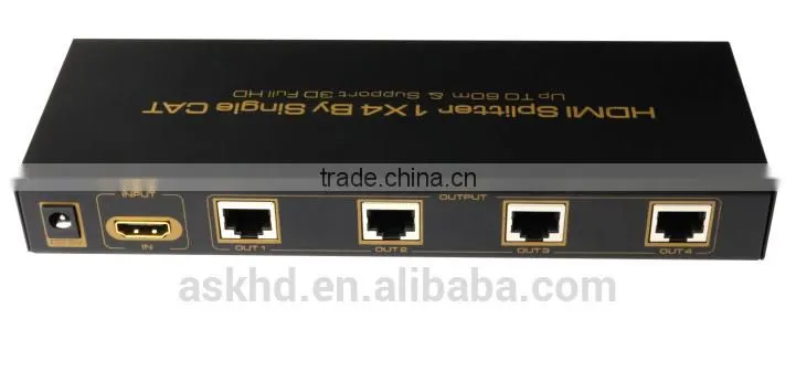 4 Port HDMI over Cat5 Extender/Splitter
