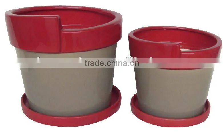 ceramic new pot 2 color mixed