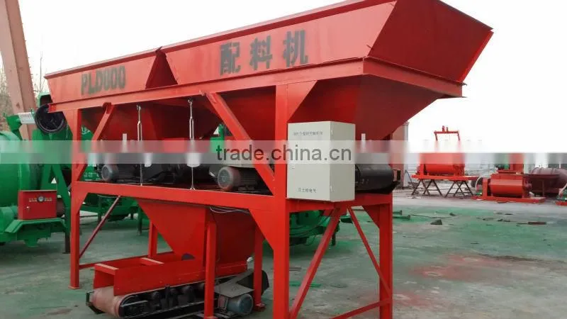 fully pneumatic automatic PLD800 concrete batching plant