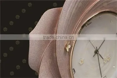 3D Relief flower Art Hanging Clock for home decor clock wall clock
