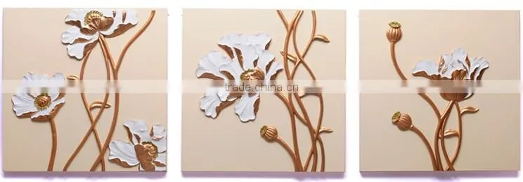 Calligraphy relief decorating mural painting