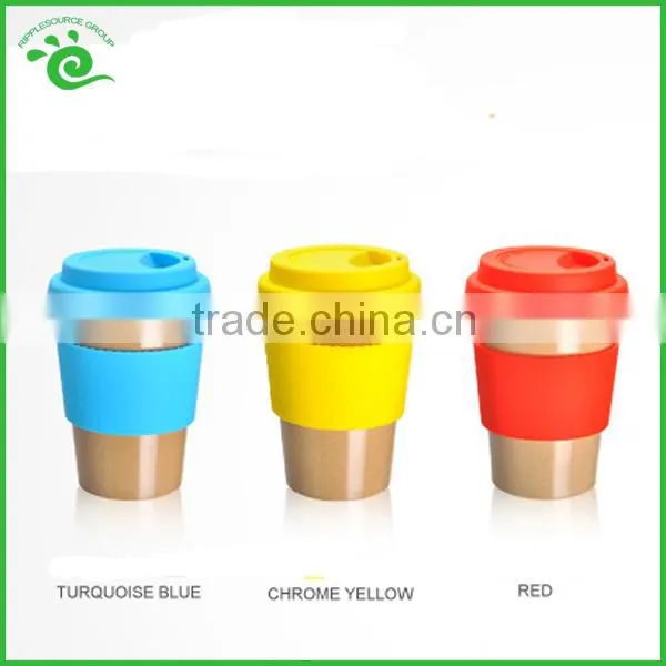 Natural Rice Husks Fiber Biodegradable Reusable Coffee Cup