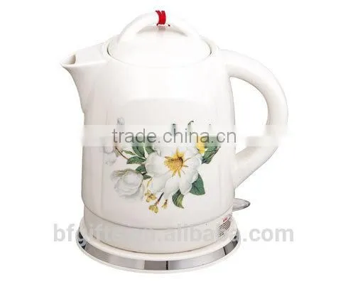 Enamel kettle set/ Ceramic LED Electric kettle/ White High Quality Teapot set/ 2015 New Design-
