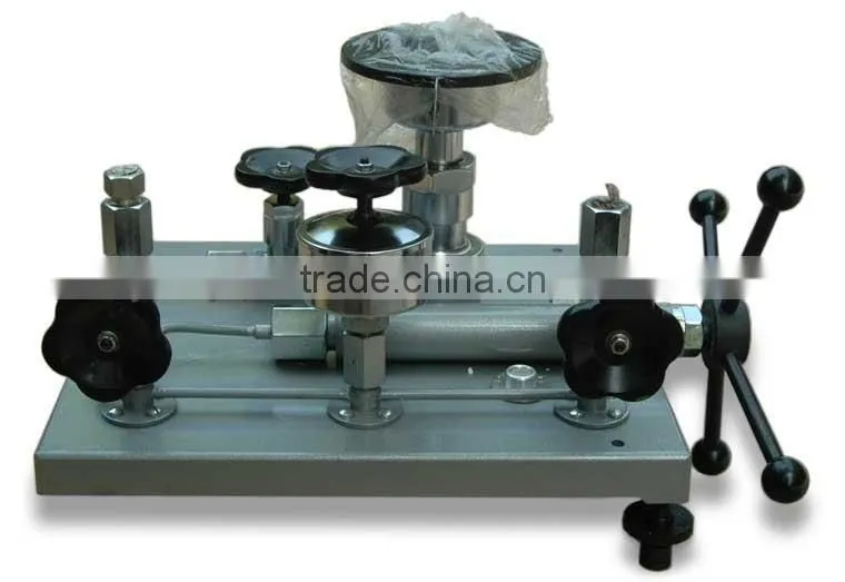 Pressure gauge calibrator ( economic type, low-cost )