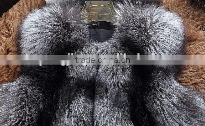 Fluffy and smooth 100% real fox fur vest